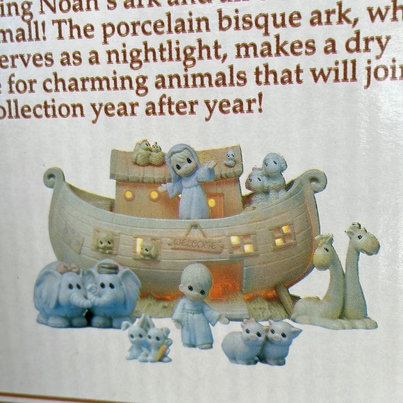 New Enesco Precious Moments Two by Two Noah's Ark 8 Pieces Complete Set 530948 - Picture 13 of 15